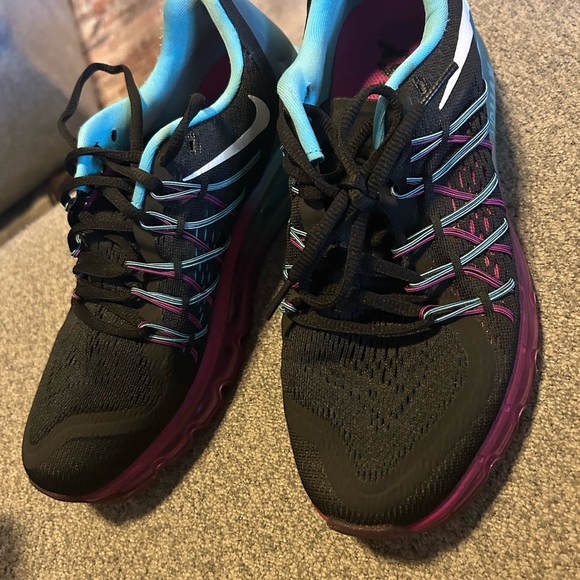 Nike Air Max 2015 Black Purple Clearwater Running Shoes - Picture 6 of 7